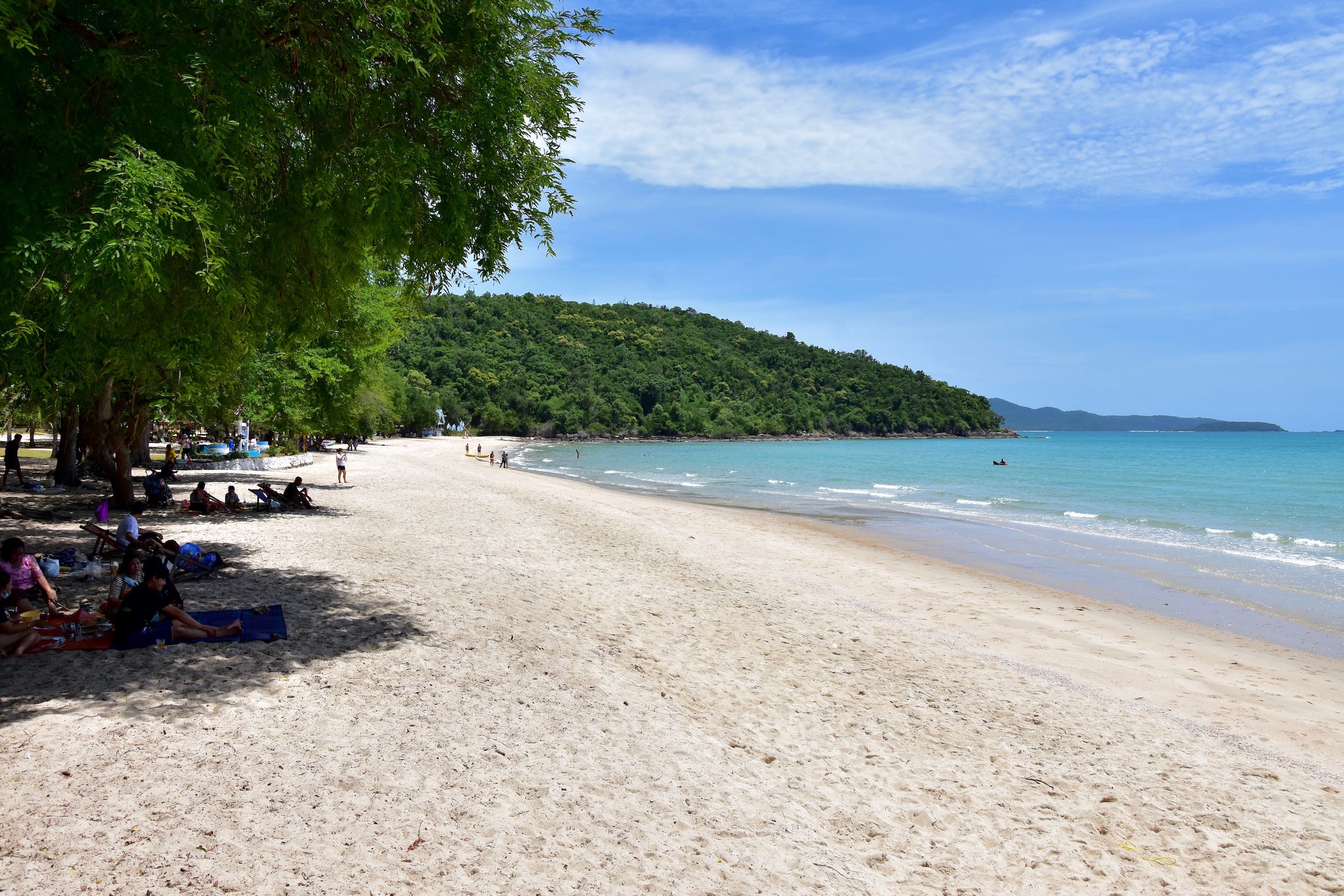 Sai Kaew Beach in Sattahip viewed from a private yacht charter